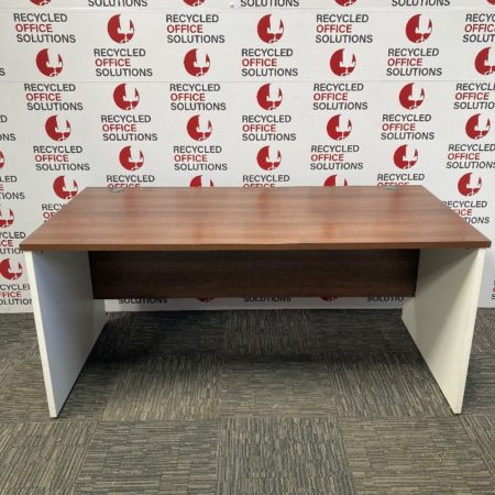 160cm Walnut Desk with Panel End Legs
