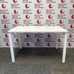 White 120cm Desk with Goalpost Legs - Type 1