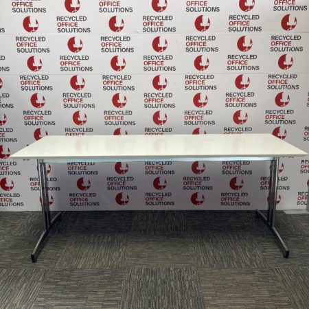 Narrow White Meeting Table