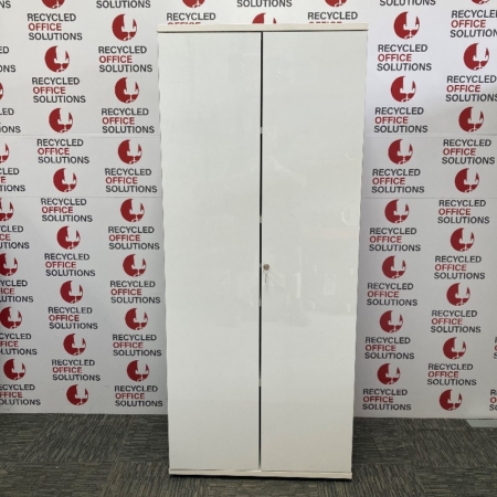 Tall Gloss White 80cm Cupboard