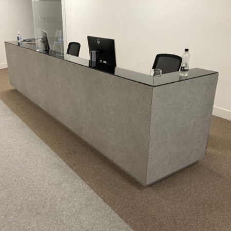Large 2-Piece Bespoke Reception Desk