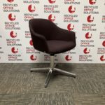 'Vitra' Softshell Armchair with Four Star Base