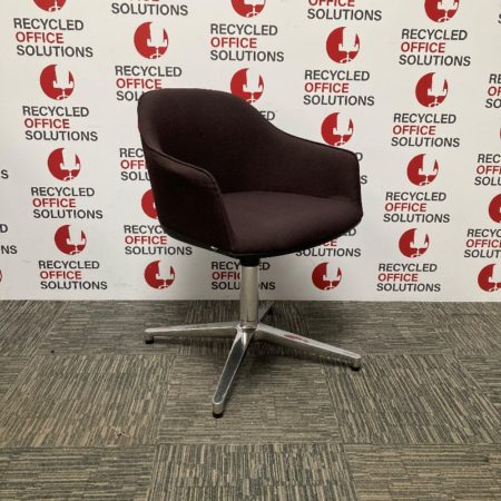 'Vitra' Softshell Armchair with Four Star Base