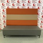 Orange/Grey 'Evo Plus Sofa' with High Back