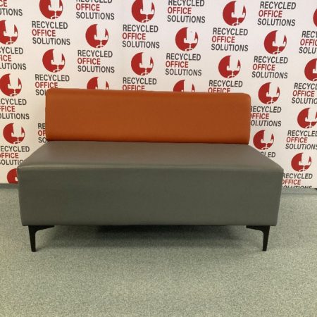 Orange/Grey 'Evo Plus Sofa' with Low Back - 120cm
