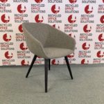 'Elite Luma' Lounge Chair on Black Legs