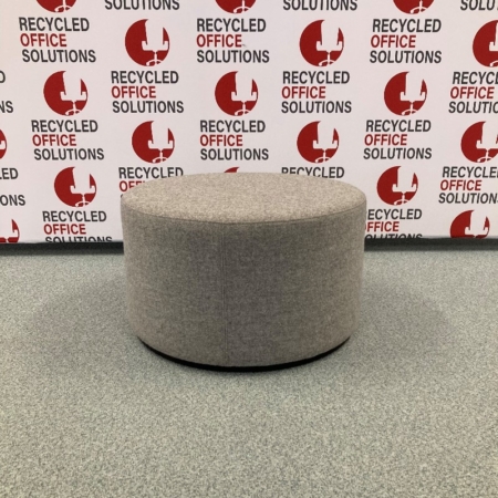 Grey Fabric 60cm 'Giro' Pouffe