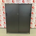 Dark Grey 2 Door Mid Height Credenza