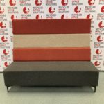 Red/Grey Fabric 'Evo Plus Sofa' with High Back