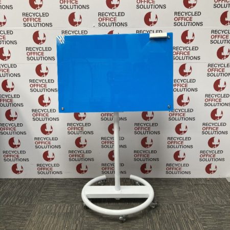 Blue Glass Mobile Magnetic Wipe Board