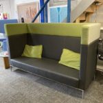Green/Grey Fabric Reception Booth