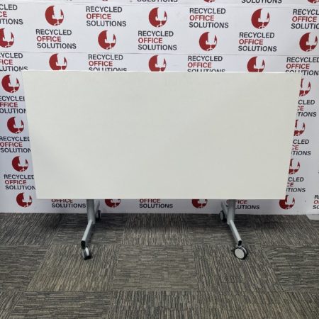 160cm White Flip Top Table - Type 1