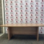 Walnut Boat Shaped Meeting Table - Type 3
