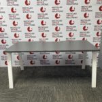 Dark Grey 160cm Desk with Scallop