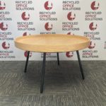 Large Round Wood Effect 'Habitat' Coffee Table