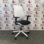 Black 'Forma 5' Task Chair with White Frame