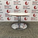 Small Round White 'Allermuir' Coffee Table