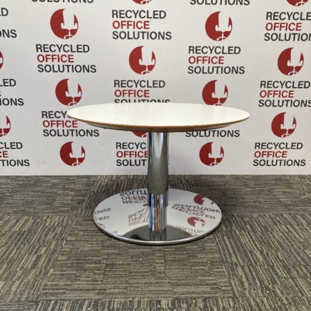 Small Round White 'Allermuir' Coffee Table