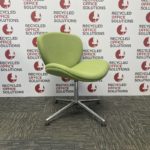 Green 'Edge' Swivel Reception Chair