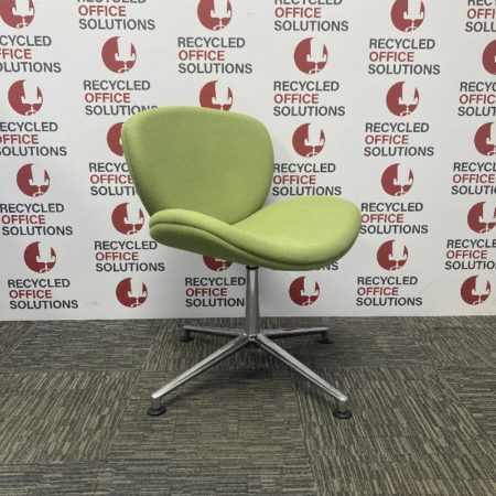 Green 'Edge' Swivel Reception Chair