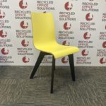 Yellow Wooden Canteen Chair