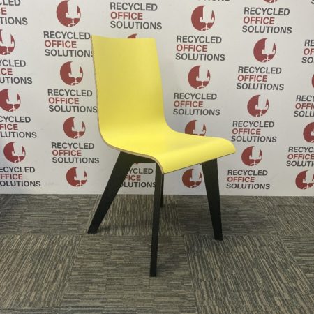 Yellow Wooden Canteen Chair