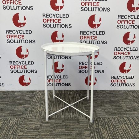 White Round Metal Coffee Table