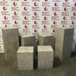 Wooden Stone Effect Display Plinth