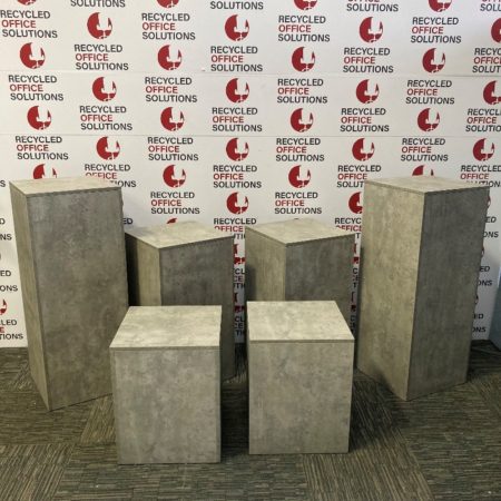 Wooden Stone Effect Display Plinth