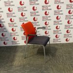 Orange/Grey Orangebox Stacking Chairs with Arms