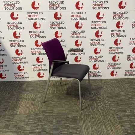 Purple/Grey Orangebox Stacking Chairs with Arms