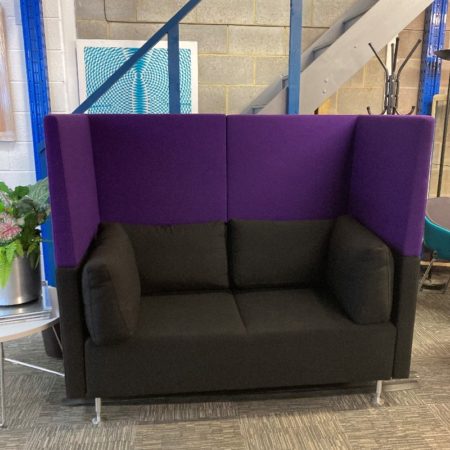 Purple/Black Reception Booth