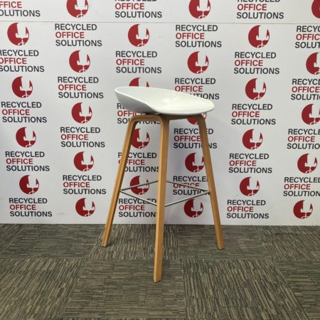 White 'Hay About A Stool AAS32' Stool