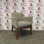 Black/White Upholstered 'Morgan Furniture' Armchair