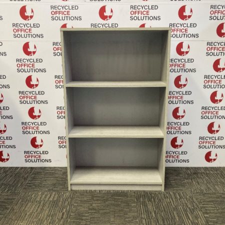 Light Grey Half Height Bookcase - 77cm