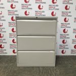 Grey Metal 3 Drawer Side Filer