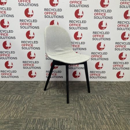 Gresham LC11 Wooden 4 Leg Upholstered Chair - Grey