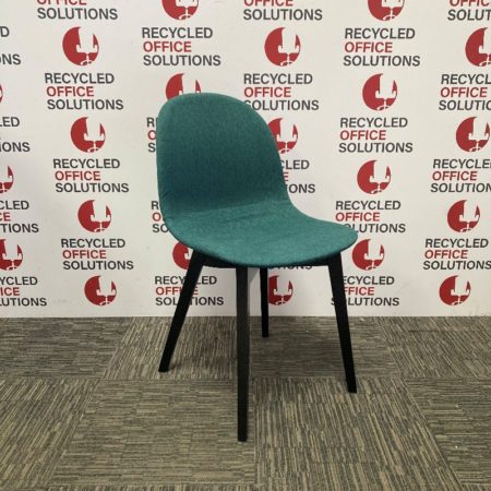 Gresham LC11 Wooden 4 Leg Upholstered Chair - Blue
