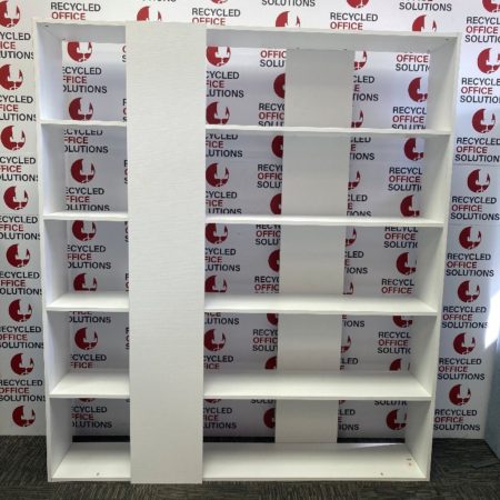 Large White Room Dividing Shelving Unit