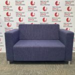 Blue Fabric 2-Seater Sofa - Type 1