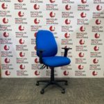 Blue Fabric 2 Lever Operator Chair - Type 3