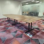 Large 2-Piece Walnut Effect Meeting Table
