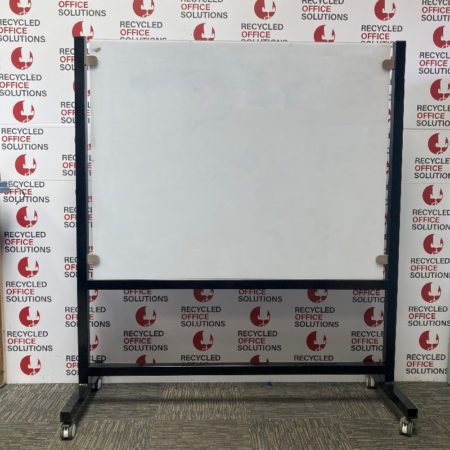 Large Glass Wipe-board on Wheels