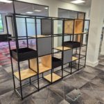 Black Metal Cube Storage Unit