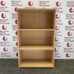 Half Height Oak Effect Bookcase