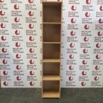 Tall Oak Effect Narrow Bookcase
