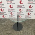 Small Glass Round Table With Metal Base