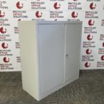 Mid Height Grey 2 Door Metal Storage Unit