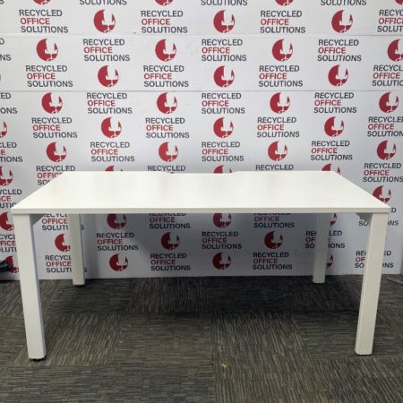 160m White Desk Top With Metal legs