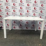 140cm White Desk Top With Metal Legs